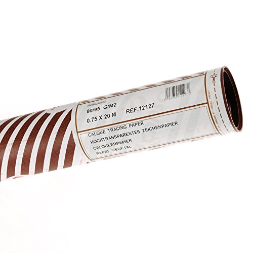 Canson Zeichenpapier Rollen/12127 0,75x20m Transparent 90/95g/qm