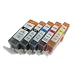 Produktbild 5 Tintenpatronen Mit Chip Kompatibel zu Canon Pixma iP-4850, iP-4950, MG-5150, MG-5250, MG-5350, MG-6150, MG-6250, MG-8150, MX-885 kompatibel zu PGI 525 BK / CLI 526 C / CLI 526 M / CLI 526 Y und CLI 526 BK