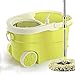 Produktbild SEEKSUNG Schrubber Vier-Laufwerk Rotary Handdruck Mop Eimer, FlatYellow, 4 Moppköpfe Wet Mops