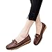 Produktbild ZEELIYDamen Fache Schuhe Vintage Brogue Oxfords Schuhe Comfy Office Schuhe GroßE GrößE BeiläUfige Einfarbige Schuhe(43,Khaki)
