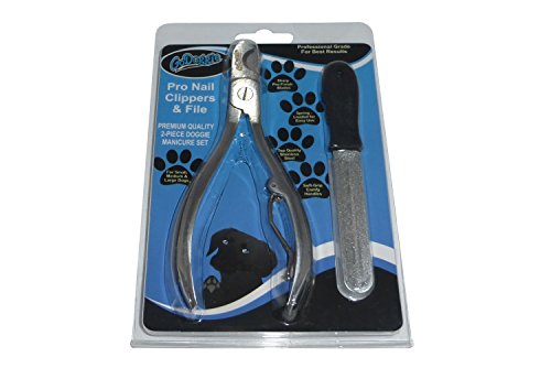 GoDoggie-Pro-Nail-Clippers-Professional-Grade-2-Piece-Doggie-Manicure-Set-includes-Nail-Clippers-File-for-Salon-Quality-Results-Super-Sharp-Blades-Max-Grip-Handles-Safety-Mode-Premium-Quality-For-Smal