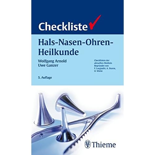 [PDF] Checkliste Hals-Nasen-Ohren-Heilkunde (Checklisten Medizin) KOSTENLOS DOWNLOAD