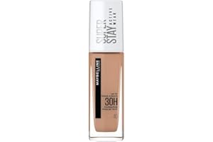 Maybelline New York, Base de maquillaje Superstay Active Wear 30H, Larga duración, Waterproof, Alta cobertura, Acabado mate, Tono 40 Fawn, 30 ml