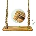 Produktbild RLF LF Kinder Massivholz Schaukeln, Garten Innen Kinder Schaukelsitz DIY Dekoration Spielzeug, Karbonisierte Holzplatte, Antiseptikum, Antialterung, Maximale Belastung 300KG, Mit Zubehör einstellen