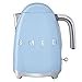 Price comparison product image Smeg Uk Ltd KLF01PBUK 1950s Retro Style Jug Kettle 1.7litre 3.0Kw Blue