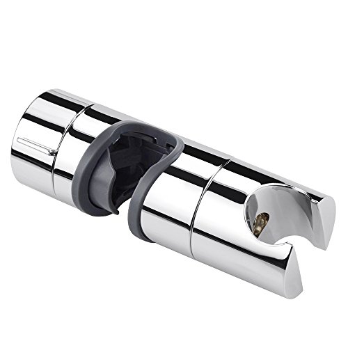 Handbrause Halterung, Rusee Wandstange Halterung Duschstange Schieber Gleiter Verstellbar Brausehalter ABS Grade Kunststoff Chrome Fertig, 18-25 mm Außen Durchmesser Slide Bar Dusche Halter Klemme Badezimmer Ersatz