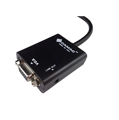 CAMAC 1080P HDMI zu VGA Adapter mit Audio-Out für Computer / DVD / Digitale Set-Top-Box / Laptop / Mobile Phone / Digitalkamera / Tablet PC / Media Player (Schwarz) - 3