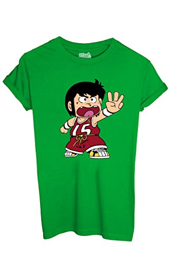 T-SHIRT GIGI LA TROTTOLA-CARTOON by MUSH Dress Your Style - Uomo-XXL-VERDE PRATO