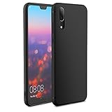 Huawei P20: migliori cover e pellicole 5 Huawei P20 Custodia in TPU Nero Opaco, EasyAcc morbido TPU Custodia Cover Slim anti scivolo custodia protezione posteriore Cover antiurto per Huawei P20 5.8''