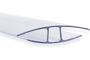 FLOORDIREKT Panel multipared, plancha alveolar de policarbonato, para jardín, invernadero y modelismo, resistente a la intemperie y traslúcido, 60,5 x 121 cm, conector: 4,5 mm