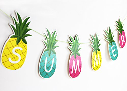 Ananas Girlande SUMMER Buchstaben Banner Sommerparty Dekoration von SUNBEAUTY - 2