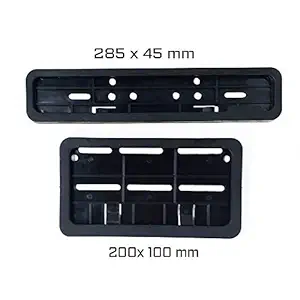 Autopsy Front and Back Bike Number Plate Frames (Black) - Set of 2