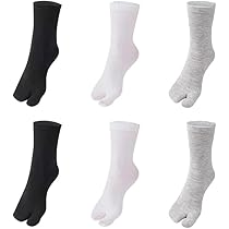 5 Paia Calzini Tabi Unisex - Con Dita Separate Per Infradito - Cotone Elastic - Bianco - Uomo E Donna - Foto 4