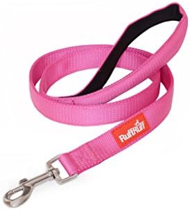 2 YEAR GUARANTEE Ruff Ruff Premier Luxury Padded Handle Durable Pet Dog Lead Leash (Puppy Pink 180cm/6ft x 25mm)