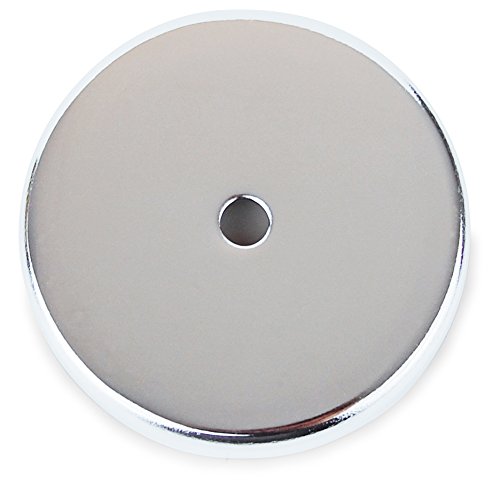 Rundmagnet 81 x 10 mm bis 43 kg, 1 Stück, Starker Magnet rund, verchromt