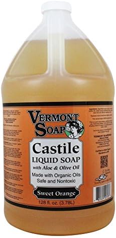 Vermont Soapworks - Aloe Castile Liquid Soap Sweet Orange - 1 Gallon