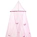 Princess Bed Canopy - Beautiful Butterfly Childrens Bed Canopy in Pink - Quick and Easy To Hang Girls Bedroom Accessories - Perfect Gift for Girls, Daughters and Granddaughters