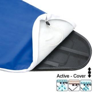 Mabi 495 Universal Active Ironing Board Cover - Polti Blue (120 x 47 cm) Fits Ironing surfaces 110-120 cm x 43-47 cm
