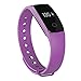 Produktbild yirongwang Fitness Band, id107 Bluetooth 4.0 Smart Armband Smart Band Herzfrequenz Monitor Fitness Tracker für Android iOS Smartphone, violett