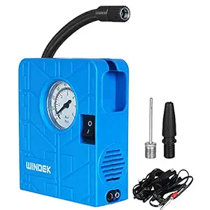 Automaze 12V Portable Mini Air Pump Compressor Tyre Tire Inflator for Car, Bike, Bicycle, Motorcycles, Balls, with LED Light