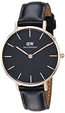 Daniel Wellington Damen Analog Quarz Uhr mit Leder Armband DW00100168