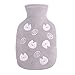 Produktbild WDOIT Waermflasche mit Bezug, Super Weichem Plüsch-Bezug Wärmflaschen, Sicher & Warm Hot Water Bottle Länger für lindert Schmerz, Bauchschmerzen, Krämpfe - 350ml