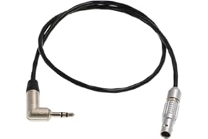 HANGTON Tentacle Sync Timecode kabel kątowy TRS 3,5 mm do 5-pinowej kamery ARRI Alexa 688 nagrywarka (RA 3,5 mm do 5 pinów)