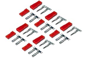 VUNIVERSUM 10 Paar (20 Stück) 2Pin Premium JST BEC Stecker Buchse Male Female inkl. Metal Pins Kontakte Crimp Set zum Crimpen für Lipo LED RC von Mr. Stecker Modellbau®