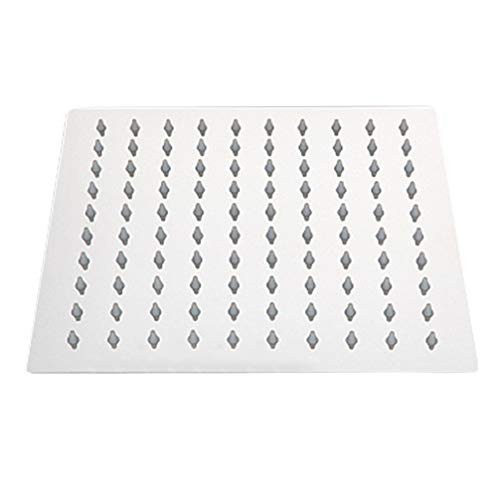 TOPBATHY Edelstahl Quadratische Wasserfall Duschköpfe Hochdruck Regenduschkopf Regenduschköpfe für Badezimmer 10 Zoll