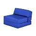 Produktbild Black Friday Deal 2017 – Royal Blau Kunstleder Single Stuhl Bett Matratze Klappmatratze Schaumstoff gefüllt