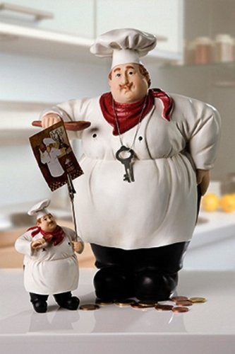 Koch Spardose Sparschwein für Köche Trinkgeldkasse Kaffeekasse Trinkgeld - 2