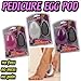 BRAND NEW LADIES PEDICURE PED EGG POD FEET FOOT CARE DRY SKIN KIT SET EMERY BOARD PAD