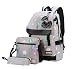 Produktbild wewo Schulrucksack Mädchen Schulranzen Nylon Lässig Schultasche Schule Studenten Rucksack Damen Daypack Wasserdichter USB Rucksäcke Laptop Backpack Groß