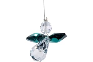Wild Things - Pendentif en cristal Swarovski - Pierre de naissance - Motif : Ange, MAY - EMERALD
