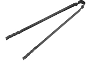 TOPINCN Pince à Charbon Multifonction en Métal avec Poignée Résistante à la Chaleur pour Cuisine, Barbecue, Pique-Nique