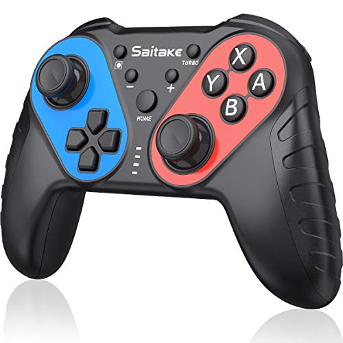 BEBONCOOL NFC Controller per Nintendo Switch con Amiibo Wireless Joystick per Nintendo Switch Pro Controller Switch Gamepad Joypad con 6-Axis Gyro Somatosensory Dual Motor Control Support Turbo