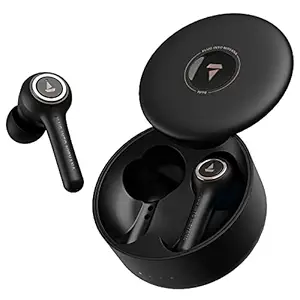 boAt Airdopes 511V2 TWS Ear-Buds with IWP Technology, Ergonomic Never Drop Design, Classy Build, Bluetooth V5.0, Up to 30H Total Playback, IPX4, Dual Microphones and Immersive Sound(Black)