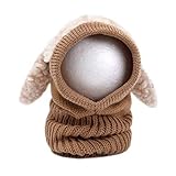 Gorro con orejas traje de lana con diseño de cordero, unisex, hace que tu bebé sea aún más adorable.