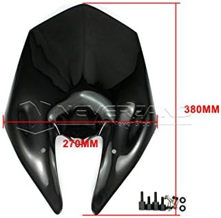 Aridox(TM) Black New Double Bubble Motorcycle WindScreen Windshield For Kawasaki Z800 2013-2014 C10