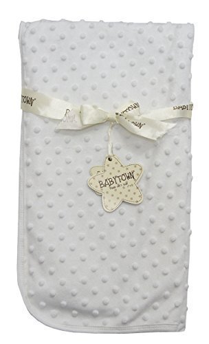 STYLE MIXX Baby Supersoft Bubble Blanket Boy Girl White Cream Cot Blanket Comforter Wrap (WHITE 19C164)