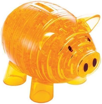 PicknBuy® 3D Crystal Puzzle Yellow Piggy Bank Jigsaw Puzzle IQ Toy Model Decoration
