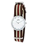 THINKPOSITIVE® Damen Herren Uhr Analog mit Armband Stoff