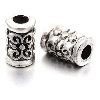Lot De 25 Perles Intercalaires En Argent Tibétain - Diamètre 6,5 Mm - Couleur Doré - Neuf