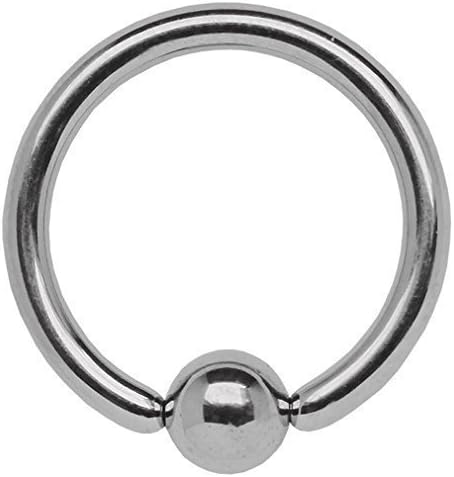 Modern Nature Piercingschmuck Jewellery Titan Intimate Piercing Ring Bcr 3,0 x 22 mm with 6 mm Ball Clamping