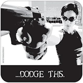 Coasteroo DODGE THIS Trinity The Matrix - FRIDGE MAGNET - 57mm x 57mm - Gloss Finish - Film/Movie Themed Design