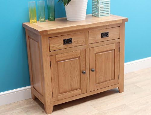 Harts Rustic Premium Solid Oak 2 Drawer Oak Sideboard With 2 Doors