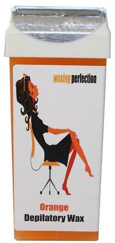 waxing perfection 100g ORANGE depilatory large head roller wax cartridge