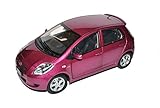 Fahrzeug ist ca 21 cm lang Paudi Toyota Yaris XP9 5 Türer Purple Violett 2005-2011 1/18 Modell Auto
