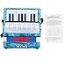 Produktbild SolUptanisu Kinder Klavier Akkordeon 17 Key 8 Bass Mini Kleines Klavier pianoakkordeon Pädagogisches Musikinstrument für Kinder Anfänger Amateur Studenten 4 Farben Optional (Navy blau)