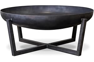 SOUK ONE Brasero diamètre 60 cm, pour le jardin, protection contre les étincelles, pour terrasse et balcon (diamètre 60 cm, Madrid)